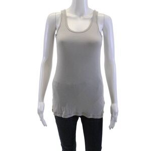 Crown Jewel Women Basic Gray Rayon Sleeveless Tank Size M